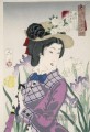 Eine verheiratete Frau in der Meiji Zeit Tsukioka Yoshitoshi schöne Frauen